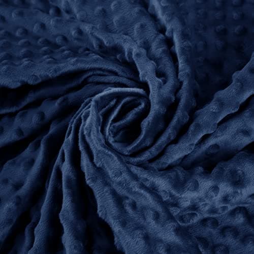 yescool Weighted Blanket with Cover for Adults (15 lbs, 48" x 72", Cobalt Blue) Heavy Blanket for Sleeping Perfect for 140-160 lbs, Twin Size Breathable Blanket with Premium Glass Bead 5