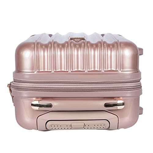 kensie 20" "Alma" Carry-On TSA-Lock Spinner Luggage, Rose Gold 6