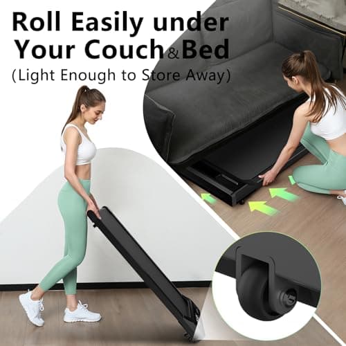 JURITS Walking Pad - Walking Pad Under Desk for Home & Office Walking Treadmill with Remote Control &LED Display for Runnning Walking and Jogging 7