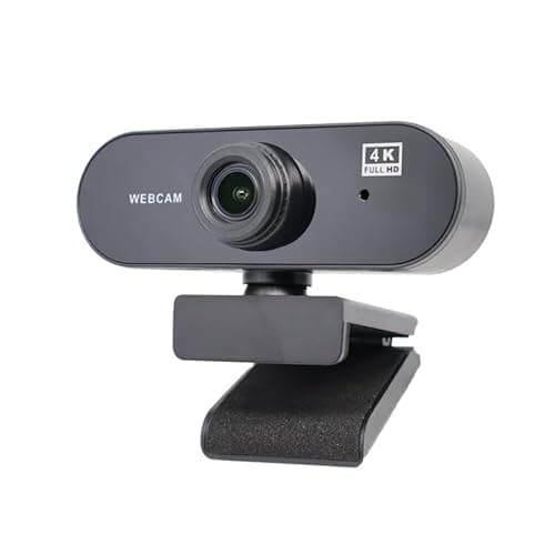 4K Webcam for PC,PDAF Auto Focus, Dual AI Noise-Cancelling Mics, Auto Light Correction, Plug&Play Webcam
