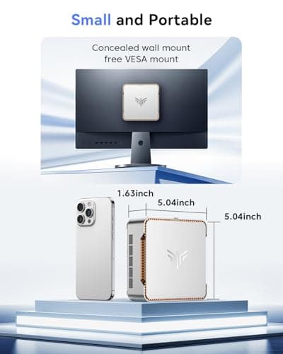 KAMRUI Pinova P2 Mini PC 16GB RAM 512GB SSD, AMD Ryzen 4300U(Beats 10110U/3500U/N150/N95,Up to 3.7 GHz)Mini Computers,Triple 4K Display/HDMI+DP+Type-C/WiFi/BT for Home/Business Mini Desktop Computers 7