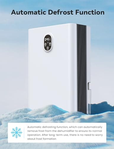 BUPPLEE 95OZ Dehumidifiers for Home, 1000 sq.ft Quiet Dehumidifier with Drain Hose, Reusable Filter, Sleep Mode, Auto Shut Off, Timer, Portable Dehumidifier for Bedroom Bathroom 8