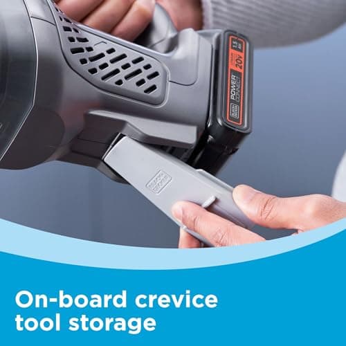 BLACK+DECKER 20V dustbuster Small Vacuum Cleaner Portable Vacuum Hand Held Cordless for Home and Car, Includes Rechargeable Battery (BCHV001C1) 6
