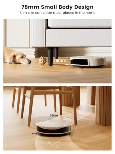 Lefant M210 Pro Robot Vacuum, Strong 4000Pa Suction, 200 Min Runtime, Super Slim Thin, Low Noise, Self-Charging, Wi-Fi/App/Alexa Control, Ideal for Pet Hair & Hard Floors 5