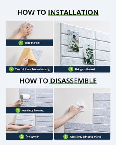 Large Cork Board, 12 Pack 12"X12"X0.4" Felt Bulletin Board Tiles with Self Adhesive for Wall Home Office Decor, Pin Cork Boards-Black 5