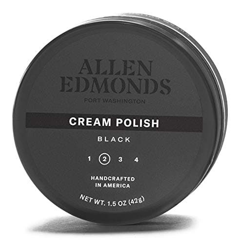 Allen Edmonds mens Cream Shoe Polish, Black, One Size 0X US