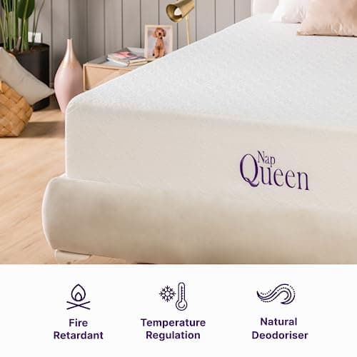 NapQueen Full Mattress, 6 Inch Elizabeth Cooling Gel Memory Foam Mattress, Full Bed Mattress in a Box, CertiPUR-US Certified, Medium Firm, Breathable Soft Fabric Cover 9