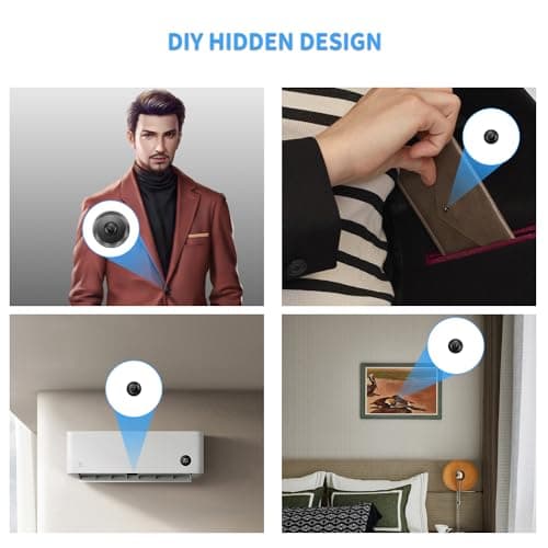 HiSpyCam Mini Camera DIY Module HD 1080P Camera Small WiFi Security Cameras Tiny Wireless Nanny Cam 5