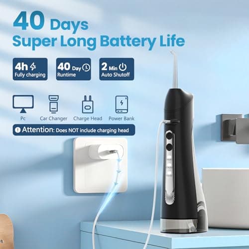 Water Flosser-Water Dental Flosser Pick for Teeth，Professional Flossing Cleaning Picks for Home Travel Gums 6