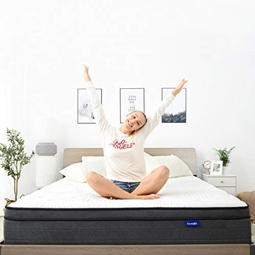 Sweetnight Queen Mattress in a Box - 12 Inch Plush Pillow Top Hybrid Mattress, Gel Memory Foam for Motion Isolating Individually Wrapped Coils, Queen Size, Twilight 6