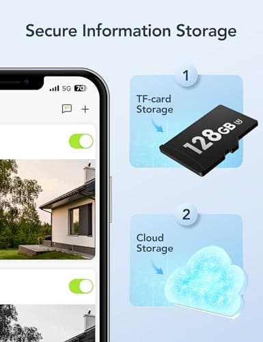 GNCC 2.4GHz Outdoor Security Camera, Plug-in Wired Cameras for Home Security, 355° PTZ Camera with 1080P Color Night Vision, Motion Detection, 2-Way Audio, Cloud Storage Subscription Required(1-Pack) 5