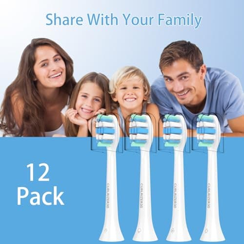 Replacement Toothbrush Heads for Philips Sonicare Replacement Heads, Electric Replacement Brush Head Compatible with Phillips Sonicare Electric Toothbrushes, 12 Pack 8