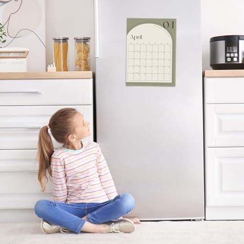 Aesthetic 2024 Magnetic Fridge Calendar - Runs from January 2024 Until July 2025 - The Perfect Monthly Refrigerator Calendar With Minimal Designs for Easy Organizing 5