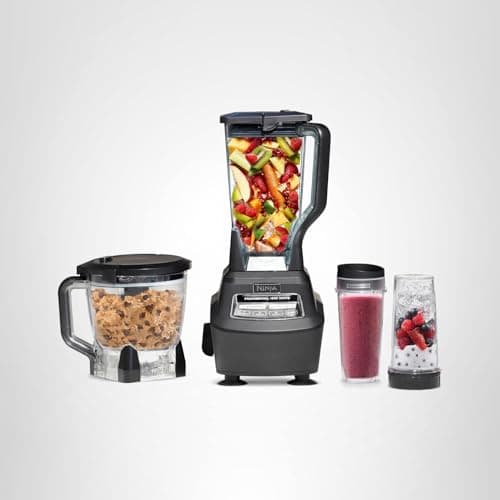 Ninja Kitchen System | 8-Cup Food Processor Bowl & 72 oz. Blender All-in-One | With (2) 16 oz. To-Go Cups | For Smoothies, Ice Crushing, Dough & More | 1500 Watt | Black | BL770 11