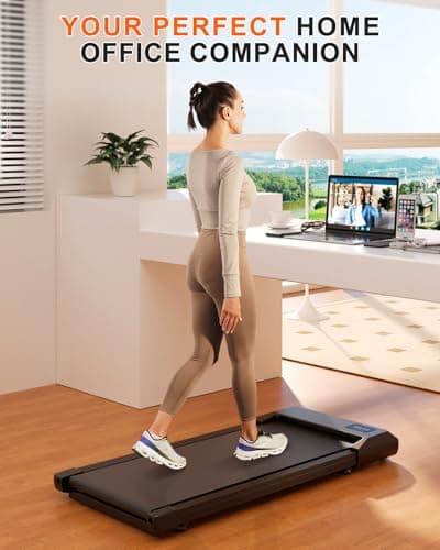 SupeRun Walking Pad, Under Desk Treadmill, 3 in 1 Portable Treadmill with Remote Control LED Display, 2.5 HP Quiet Walking Jogging Machine for Office Home Use, 250 Lbs Capacity 8
