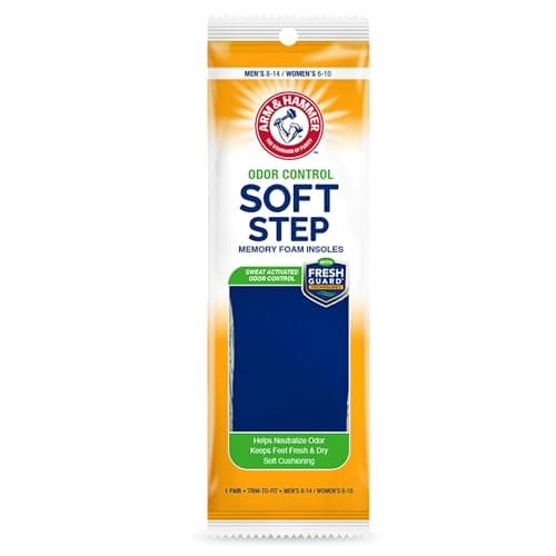 Arm & Hammer Soft Step Memory Foam Insoles (M 8-14/W 6-10)