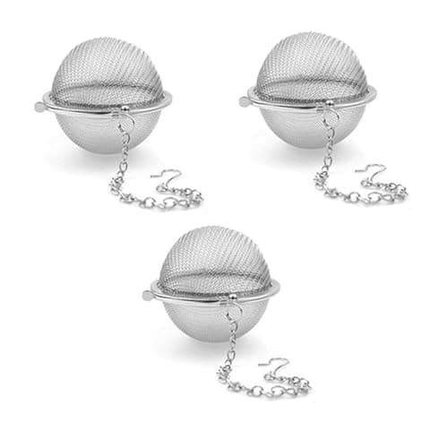 3PCS Premium Tea Infusers, Loose Leaf Tea, Upgraded Tea Strainers and Tea Balls for Flavoring Herbal Spices and Seasonings