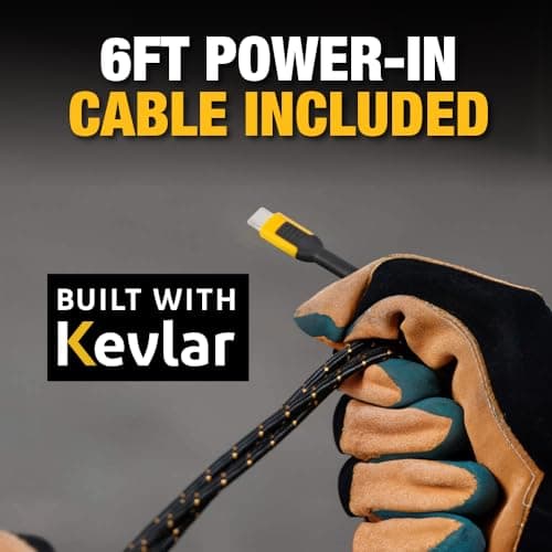 DEWALT Heavy Duty Wireless Charger, 10W Max Fast Wireless Charging Pad Compatible with iPhone 17/16/15/14/13/12/11/X/8 Pro Max Plus Samsung Galaxy S22/S21 AirPods (Type C Cable/AC Adapter Included) 6