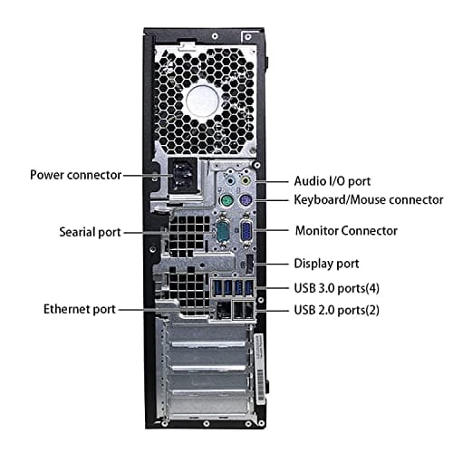 HP Elite Desktop Computer PC, 3.1 GHz, Intel Core i5, 16GB, RAM, 1TB HDD, New 22 inch LED Monitor, RGB Speaker and Keyboard Mouse, WiFi, Windows 11 (Renewed) 8