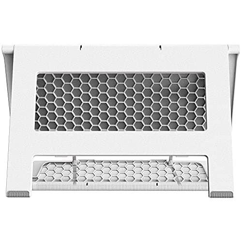 Readaeer Portable Book Stand Free Angle Adjustable Book Holder for Thick Textbook Collapsible Lightweight Book Rest (White) 8