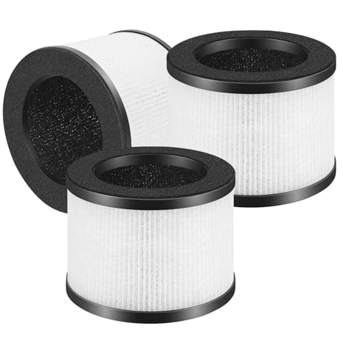 3 Pack TZ-K1 Replacement Filters Compatible with ToLife TZ-K1 and with FreAire & AROEVE MK01 MK06 MG01JH, 3-Stage Filtration H13 True HEPA filters