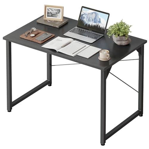 Cubiker Computer Desk, 32 inch Small Home Office Desk for Small Spaces, Modern Simple Style for Home, Office, Classic Black