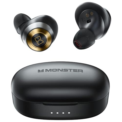 Monster Achieve 100 AirLinks Wireless Earbuds, Earphones in-Ear Built-in Mic Headset
