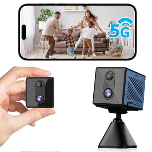 2026 Upgraded 4K Security Camera, 5GHz WiFi Indoor Camera, Free Cloud Storage, Home Security Camera with Night Vision, Motion Sensor, Long Battery Life, Motion Detection, Wireless Surveillance Cam