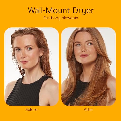 Conair Wall-Mount Hair Dryer, 1600W Blow Dryer with LED Nightlight, 2 Heat 2 Speed Settings, White 8