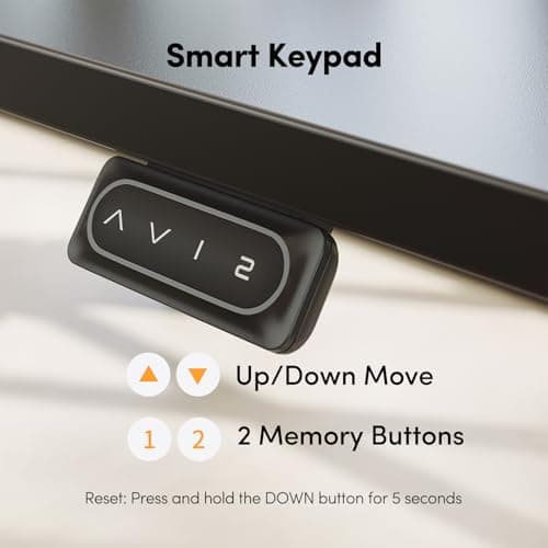 FEZIBO Electric Standing Desk Adjustable Height, 60 x 24 Inch Sit and Stand Desk, Home Office Desk, Ergonomic Workstation Computer Desk, Black 7