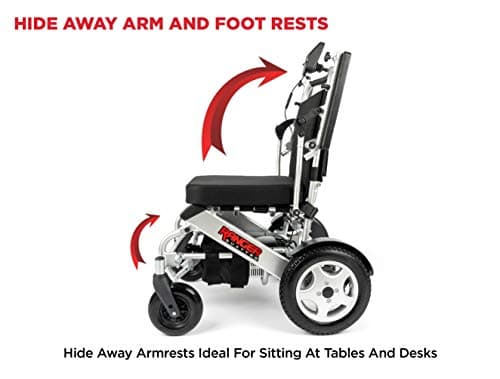 Porto Mobility Ranger Quattro Ultra 600W Motor Exclusive Lightweight Foldable Electric Wheelchair, Weatherproof, Stronger, Longer Range Super Horse Power, Dual Motor, All Terrain 3