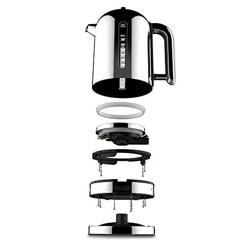 Dualit Classic Kettle - Polished Stainless Steel with Black trim- Quiet boiling kettle - 90 Second Boil Time - 1.7L Capacity, 1.5kW 9