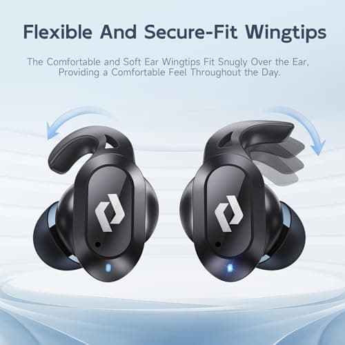 Wireless Ear buds Bluetooth Earbuds Wireless Charging Case Waterproof Headphones Built in Microphone Stereo Bass 64H Playback LED Power Display for iPhone Android Phones Computer Sports Gaming Workout 2