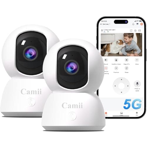 2K Pet Camera Indoor, 5G/ 2.4G Indoor Cameras for Home Security, Baby/Dog/Pet/Elder Camera with Phone App, Night Vision, Auto Tracking, Human/Pet Detection, Cloud&SD Storage