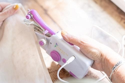 Handheld Sewing Machine – Battery Operated Stitching Machine w/USB Cable – Portable Sewing Machine for Beginners w/Instructional Videos - Mini Sewing Machine for Hemming, Repairs, & Quick Fixes 6