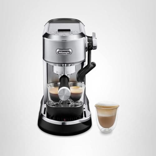 De'Longhi Dedica Maestro Plus Espresso Machine, Automatic Steam Wand, 3 Coffee Temp & Milk Foam Settings, 54oz Removable Tank, Easy-to-Clean Dishwasher-Safe Parts, Compact Stainless Steel Design 7