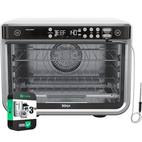 Ninja DT2550 Foodi 10-in-1 Smart XL Air Fry Oven (Renewed) Bundle with 3 YR CPS Enhanced Protection Pack