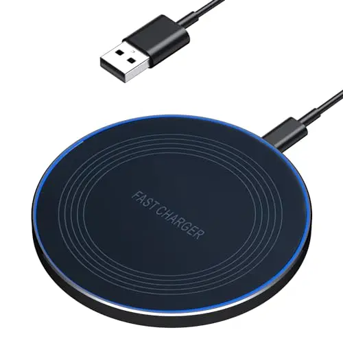 Wireless Charger, Charging Pad, 20W Wireless Phone Charger Compatible with Samsung Galaxy S24 S23 S22 S21 S20, Pixel 9//8/7/6, iPhone 16 15 14 13 12 11