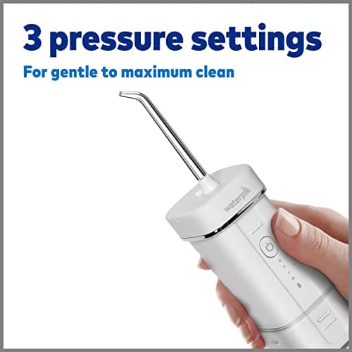 Waterpik Cordless Slide Professional Water Flosser, Portable Collapsible for Travel and Storage, with Travel Bag and 4 Tips, ADA Accepted, Rechargeable and Waterproof, White WF-17CD010-1 8