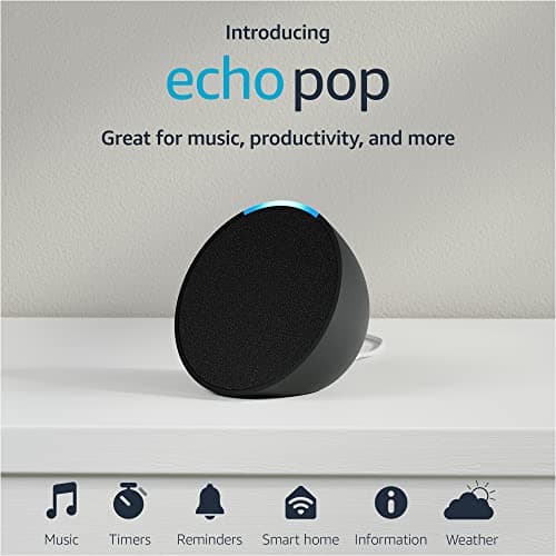 Amazon Echo Pop (newest model), Our smallest speaker, Designed for Alexa+, Fits in any room, Charcoal 11