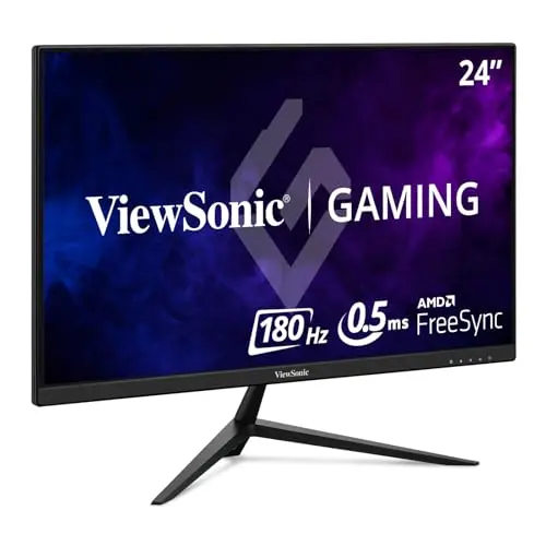 ViewSonic VX2428A 24 Inch 1080p 0.5ms 180Hz IPS Gaming Monitor with FreeSync, HDMI 1.4, and DisplayPort Inputs