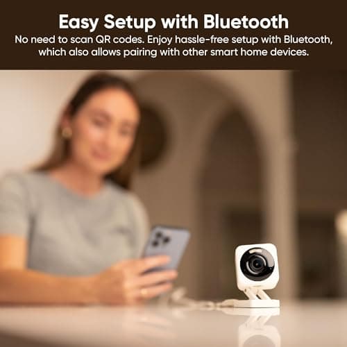 WYZE Cam v4 (Latest Model), 2.5K AI Security Camera, Indoor/Outdoor Cameras for Home Security, Baby Monitor & Pet Camera, Color Night Vision, No Subscription Required, Free Expert Help (2 Pack) 9