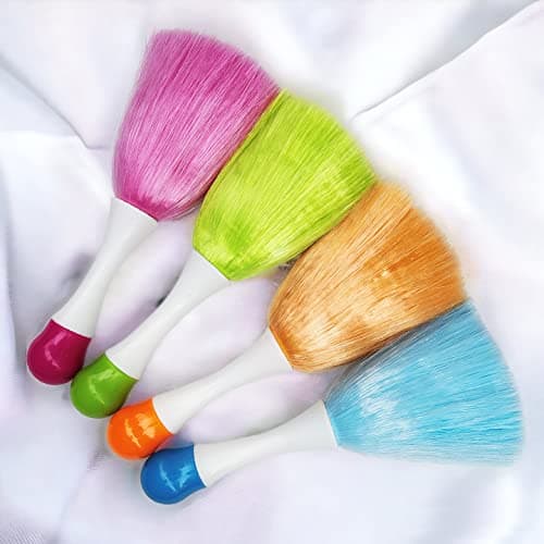 4 Pack 8" Hand Grips Microfiber Washable Duster, Suitable for Light Daily Household Dusting, Electrostatic Feather Duster Brush,Cleaning Supplies for Book,Screen,Sofa,Car,Furniture,Photo Frames 6