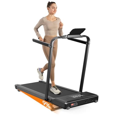 Lacuffy Walking Pad Treadmill with Handle,9% Manual Incline 3-in-1 Folding Treadmills for Home Small Space,3.0HP Quiet Under Desk Treadmill with Remote & APP Control,300LB Capacity LED Display