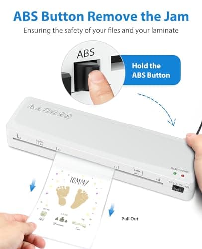 Laminator Machine, Sweleke A3 Laminating Machine with 5 Laminating Sheets, 11x 17 Thermal Lamination Machine for Home, 13 Inch Laminator Machine Hot and Cold for School Office Use 5