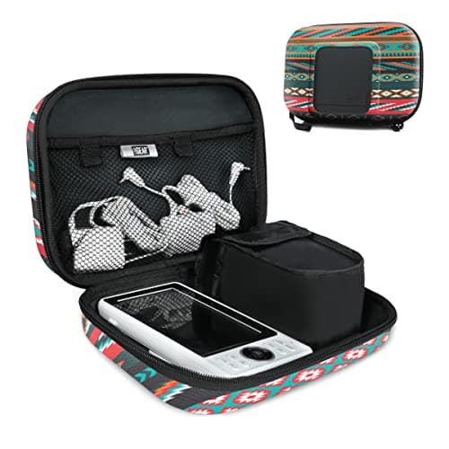 USA Gear Baby Monitor Carrying Case Compatible with Vtech VM819, VTech RM7766-2HD, HelloBaby, Babysense, Eufy & more - Baby Monitor Travel Case with Scratch Resistant Lining, Inner Pouches (Southwest)