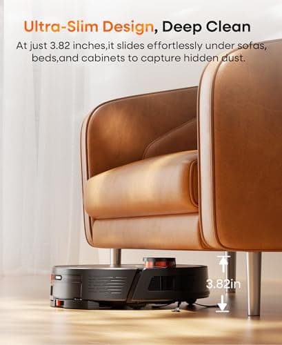 uninell Robot Vacuum and Mop Combo with Self-Emptying, Robotic Vacuum Cleaner 7000Pa & LiDAR Navigation, 180 Mins,90 Days Capacity, Home Mapping, for Pet Hair/Hard Floors/Carpets, App/Alexa Control 8