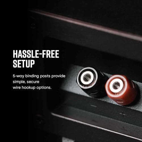 Polk Audio T50 Home Theater and Stereo Floor Standing Tower Speaker (Single, Black) - Deep Bass Response, Dolby and DTS Surround 7