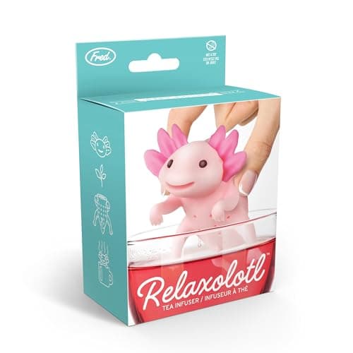 Genuine Fred RELAXOLOTL Tea Infuser, Cute Axolotl Design, For Loose Leaf Tea, Flexible, Easy to Clean Silicone, Fun Gift for Tea Lovers, Clever Kitchen Gadget 6