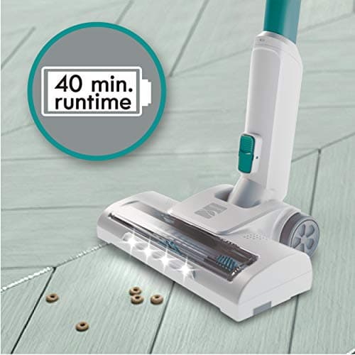 Kenmore DS4020 Cordless Stick Vacuum Lightweight Cleaner 2-Speed Power Suction LED Headlight 2-in-1 Handheld for Hardwood Floor, Carpet & Dog Hair, Green 2